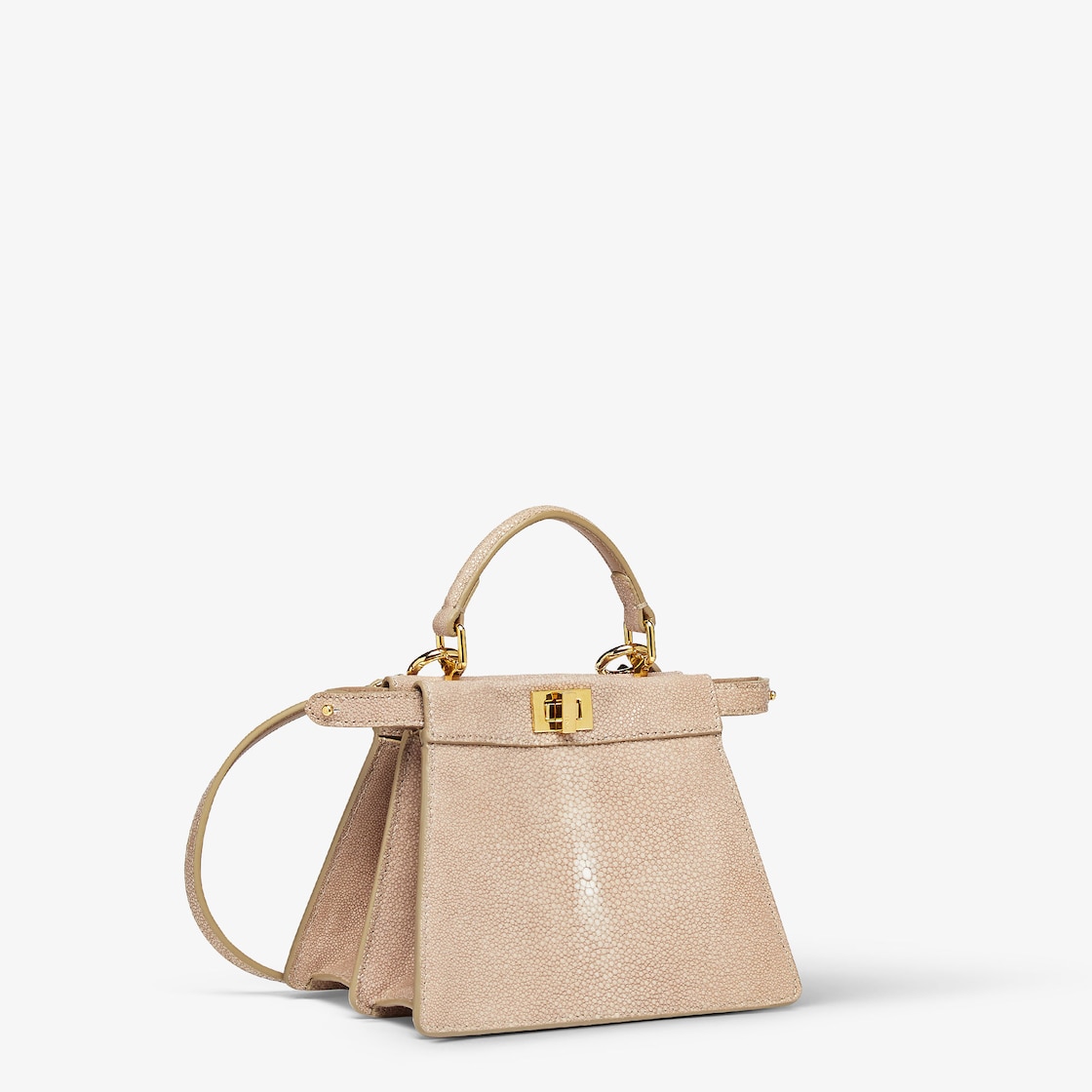 FENDI Peekaboo ISeeU Petite Dove gray stingray leather - Image 2
